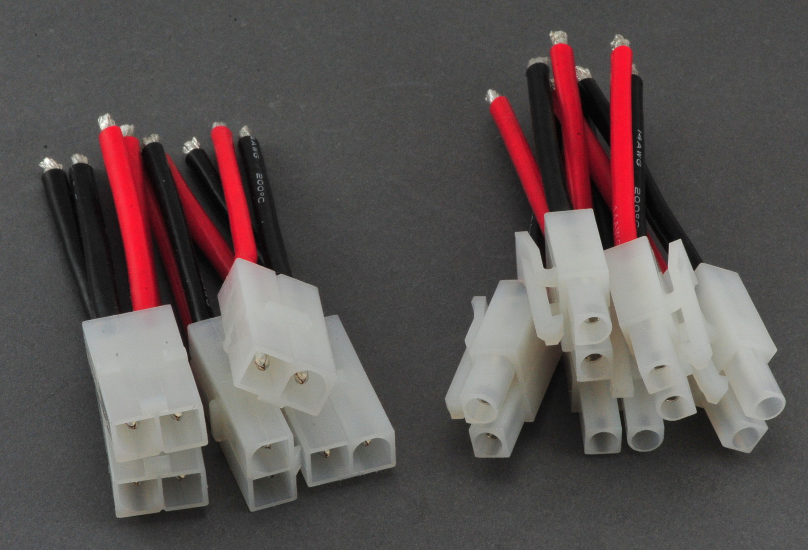 5 Pack: 5 Pairs Tamiya Male / Female Connectors / Adapters with 5CM 14awg Wire