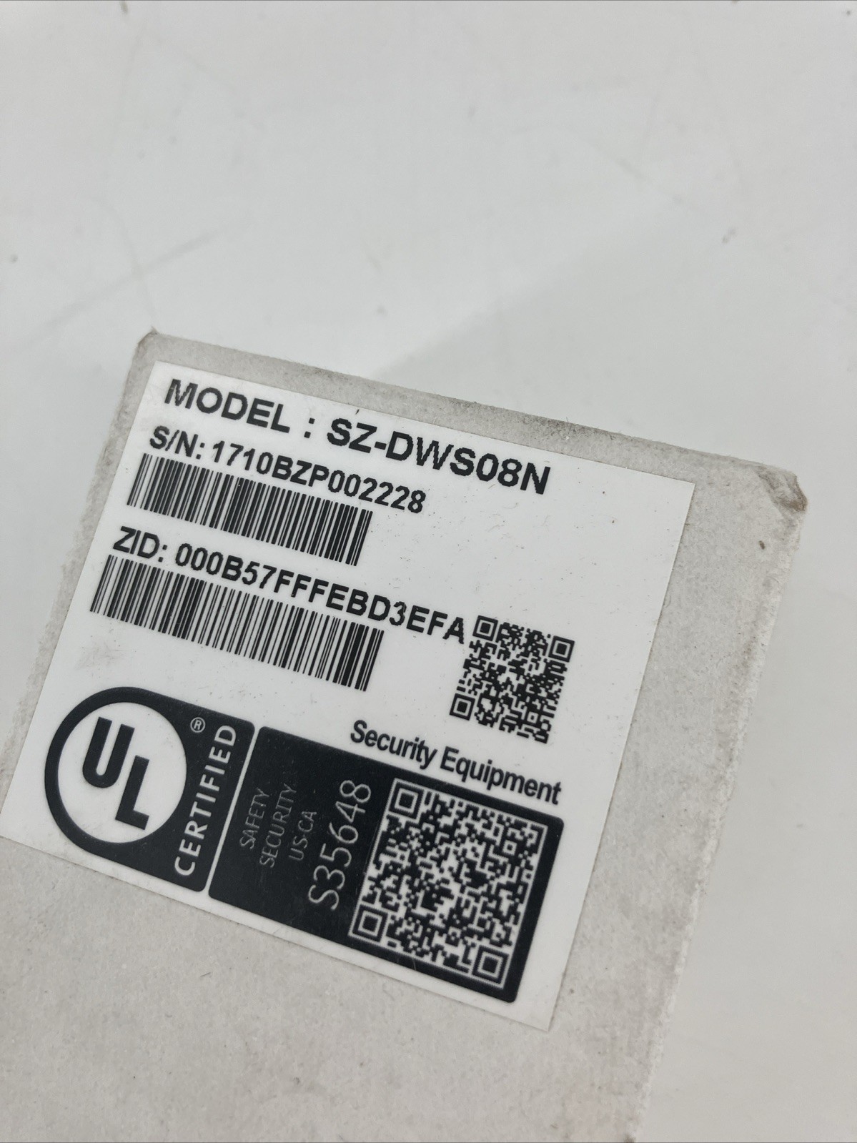Zigbee Sercomm Security Wireless Mini Door Window Contact SZ-DWS08N NEW