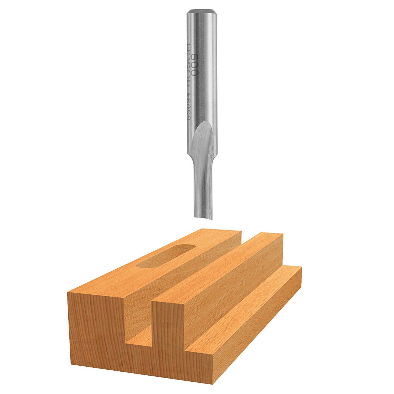 Bosch 85092 High Speed Steel Single Flute Straight Bit, 1/4 Shank