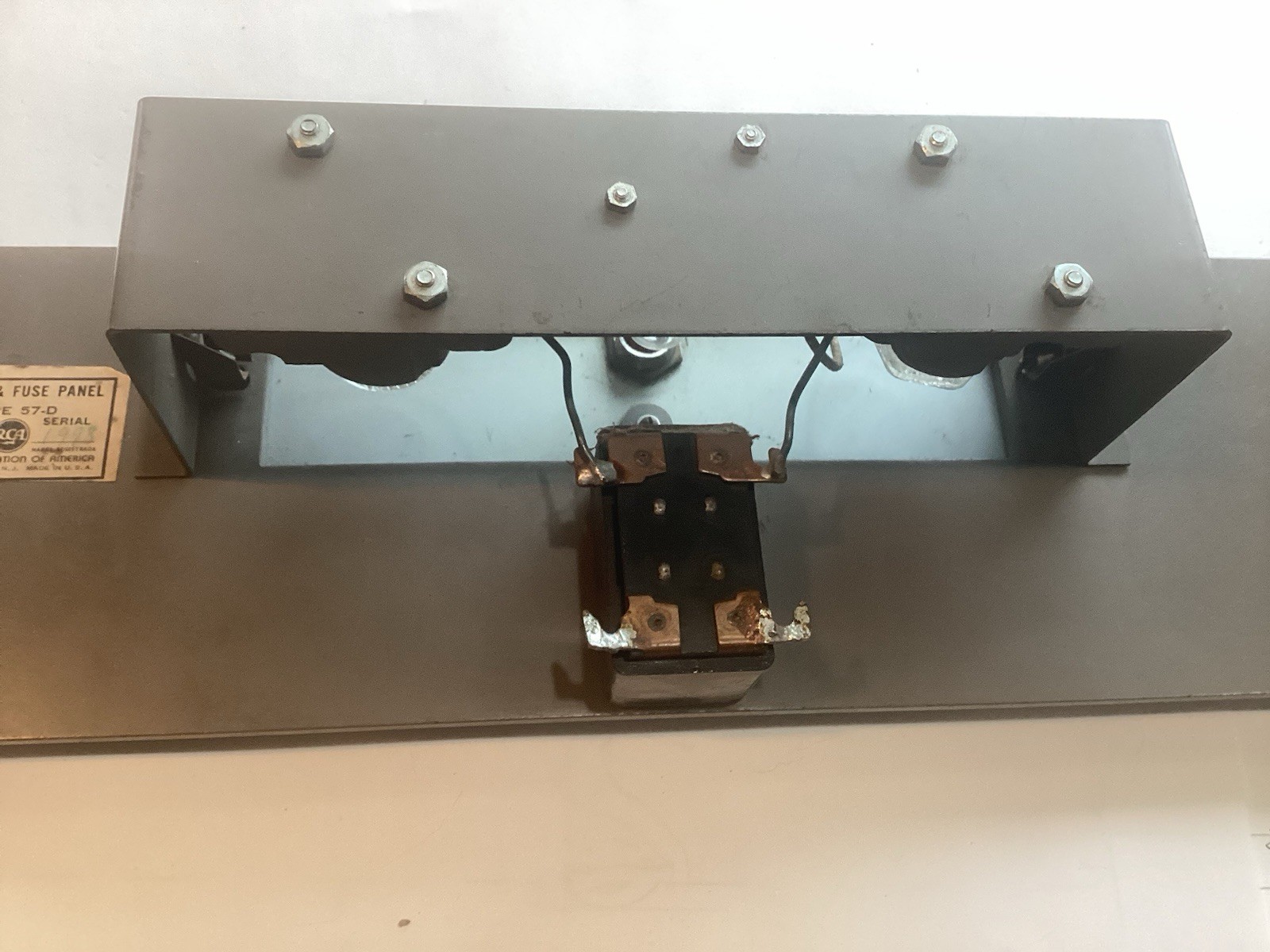 Switch And Fuse Panel. Mi- 4395-G, Type 57-D