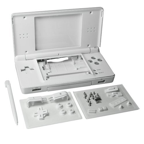 Nintendo DS Lite Full Replacement Housing Shell Screen Lens Polar White NEW! US!