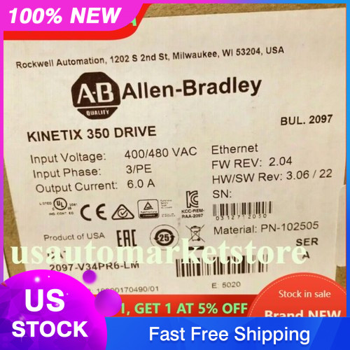 AB ALLEN BRADLEY 2097-V34PR6-LM/A Kinetex 350 Servo Driver 2097V34PR6LM