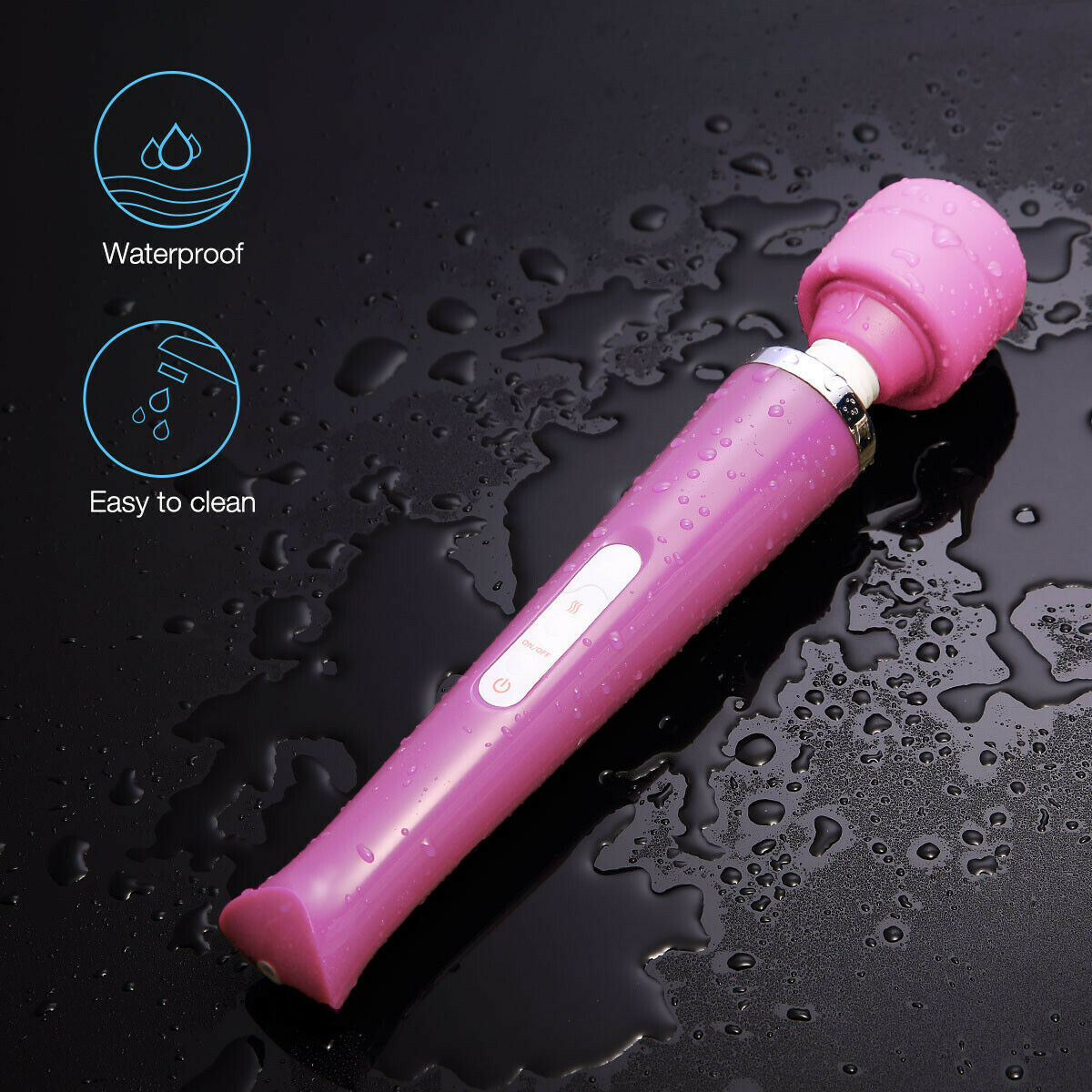 20 speed/10 vibration Handheld Vibrating Massager Wand Full Body Massage Stick