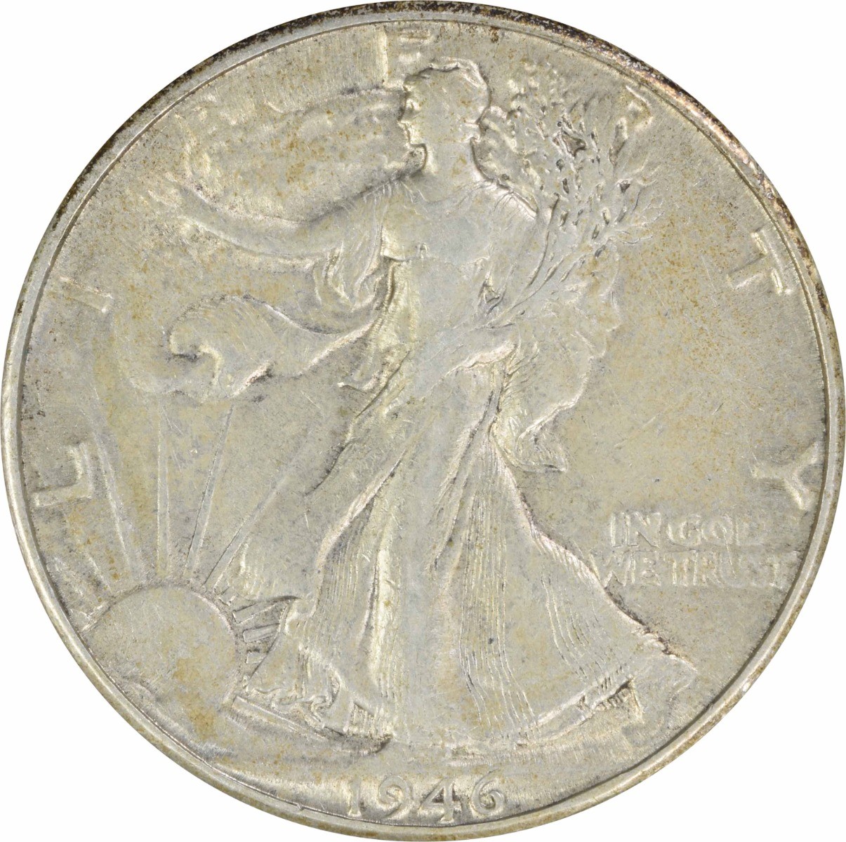 1946-D Walking Liberty Silver Half Dollar Choice BU Uncertified #653