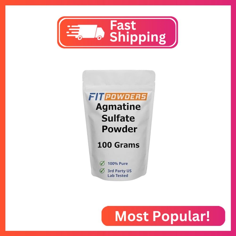 FitPowders Agmatine Sulfate Powder | Pure Agmatine Powder | Nitric Oxide Supplem