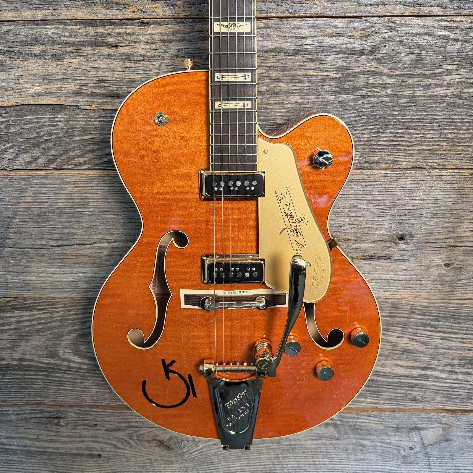 Gretsch G6120T-55 Vintage Select Edition '55 Chet Atkins Vintage Orange Stain