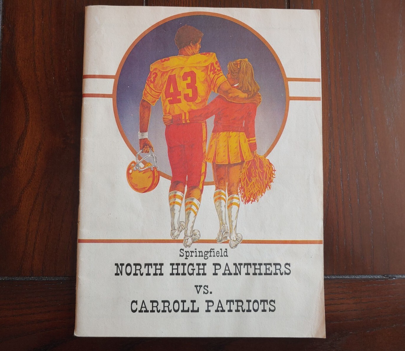 1982 Springfield North High School Panthers Carol Patriots Football Program Ohio