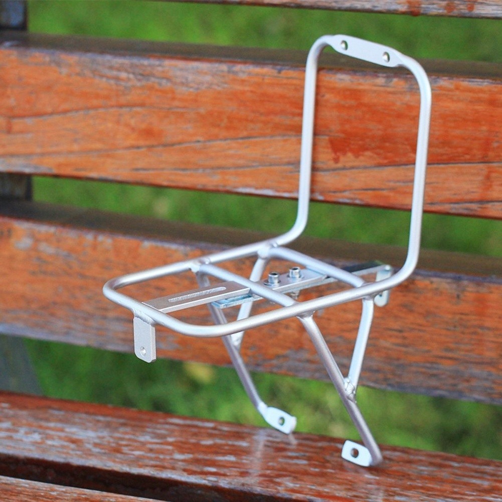 20 Inch Bike Front Rack Lightweight Aluminum Basket for V Brake Folding Models