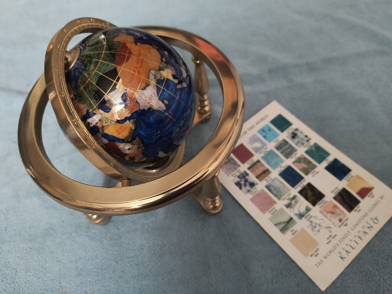 Alexander Kalifano Gemstone Globe