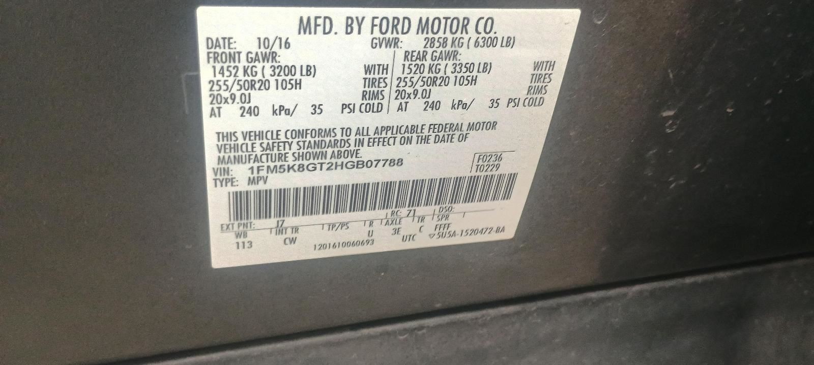 Driver Left Front Spindle/Knuckle Fits 11-19 EXPLORER 2496334