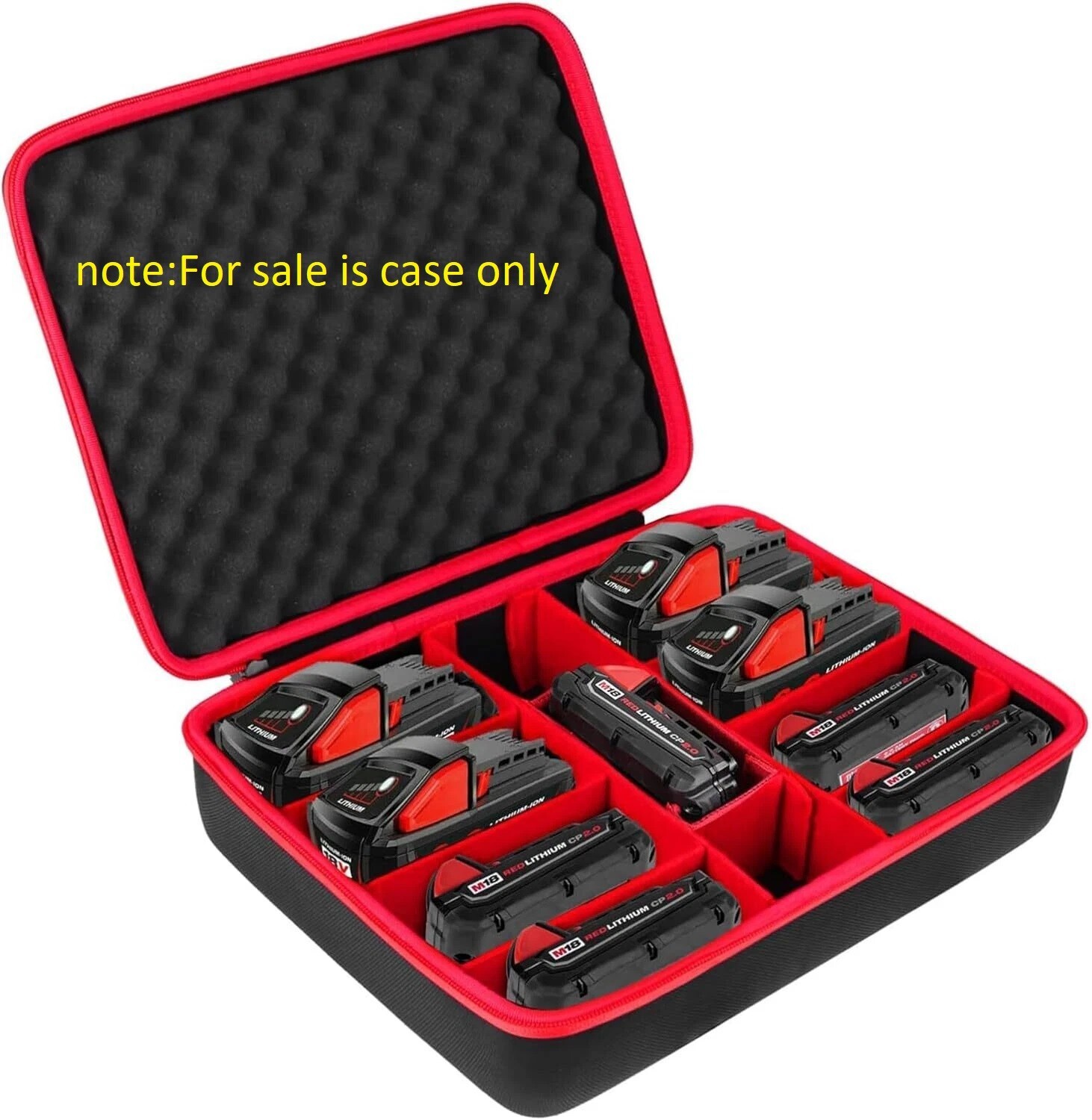 Hard Battery Storage Box Holder Carrying Case Replacement for Milwaukee M12 M18.