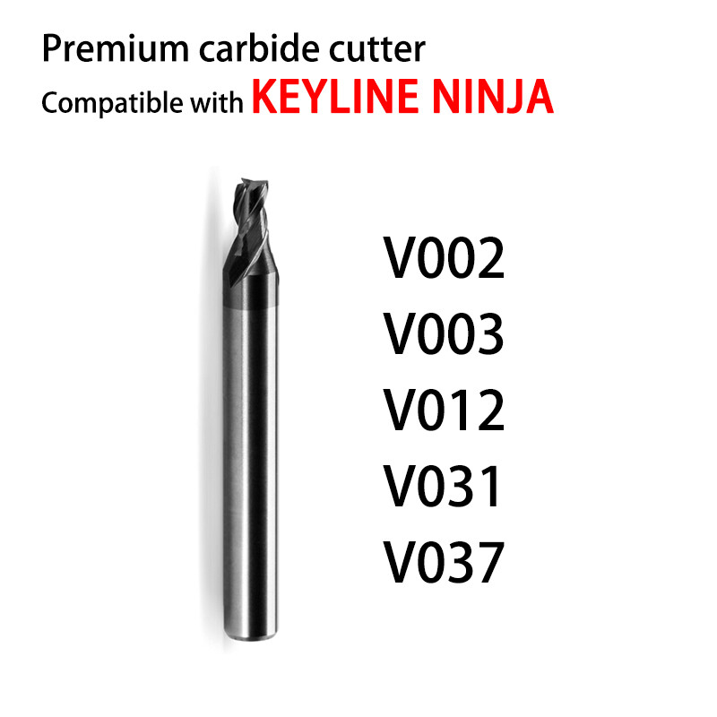 V002 V003 V012 V037 Carbide Cutter Compatible with Keyline Ninja 2.0mm 2.5mm