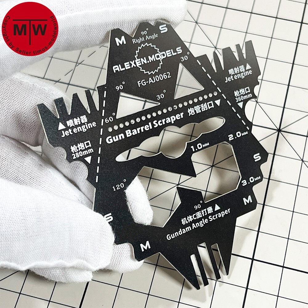 Gun Barrel and C Side Grinding Scraper PE Bender Tools for Gundam/Military Model