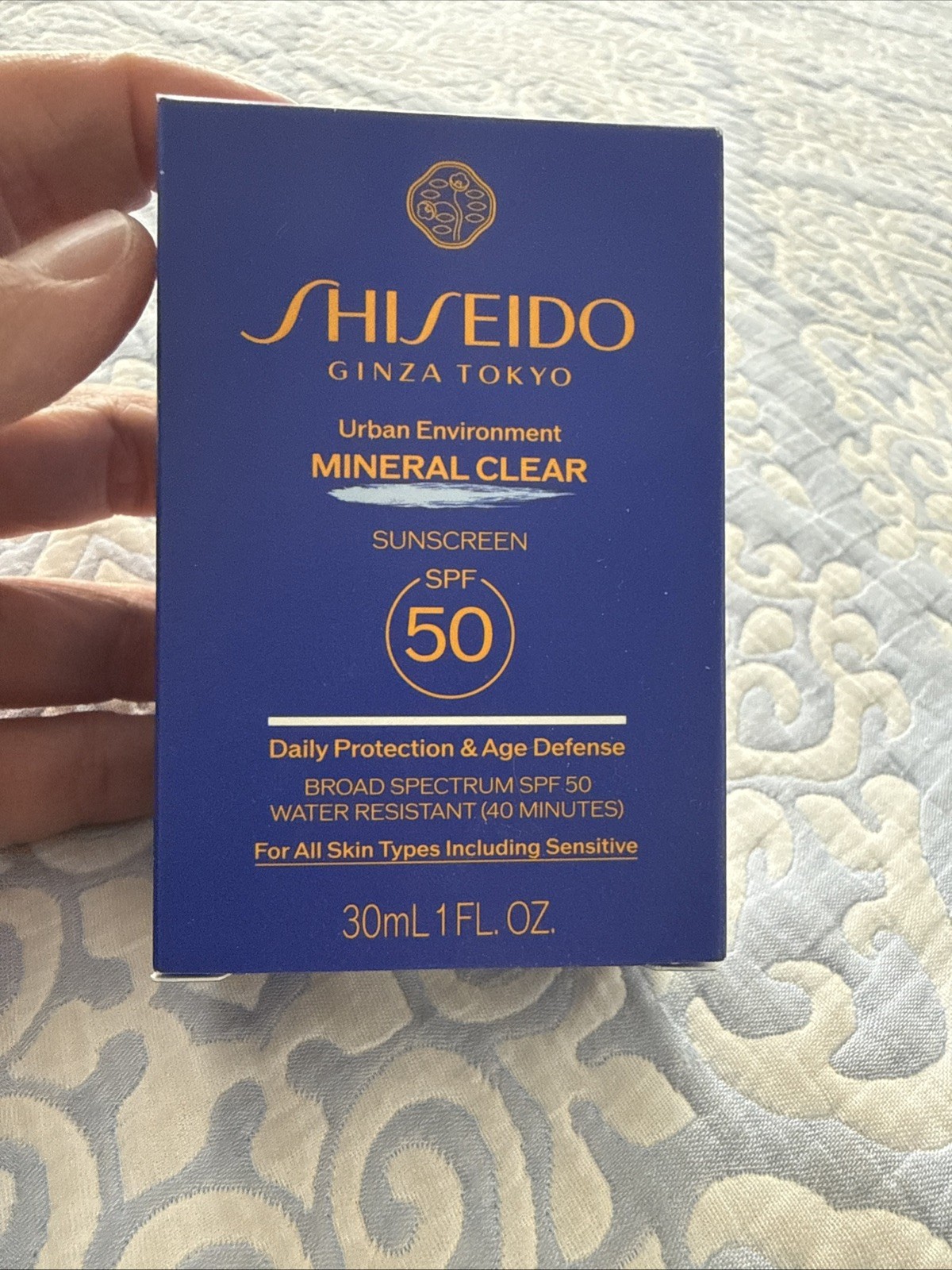Shiseido Urban Environment Mineral Clear Sunscreen SPF 50 - NEW Full Size 30 ml