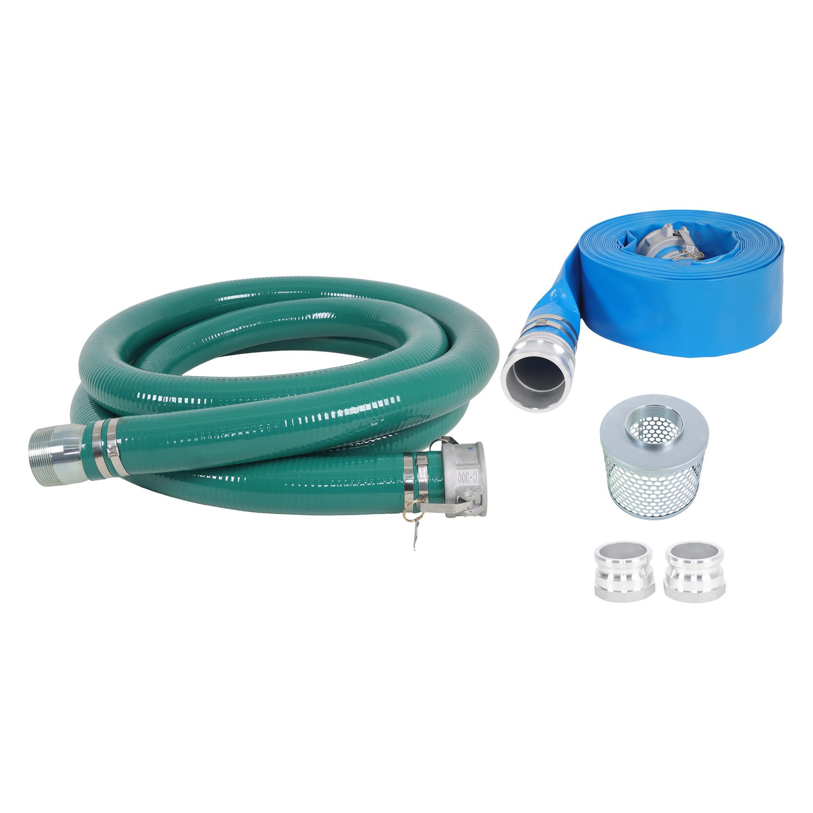 3 Inch Suction Hose Pump Kit for Water/Trash Pump Include 65'/20' Hose