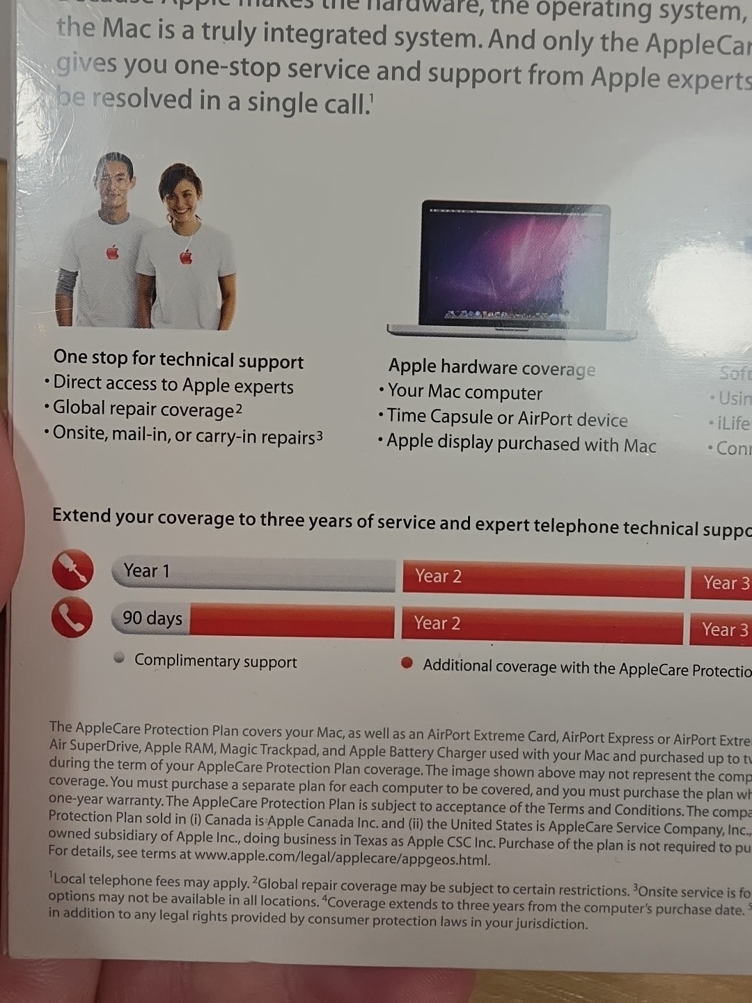 AppleCare Protection Plan * NEW SEALED
