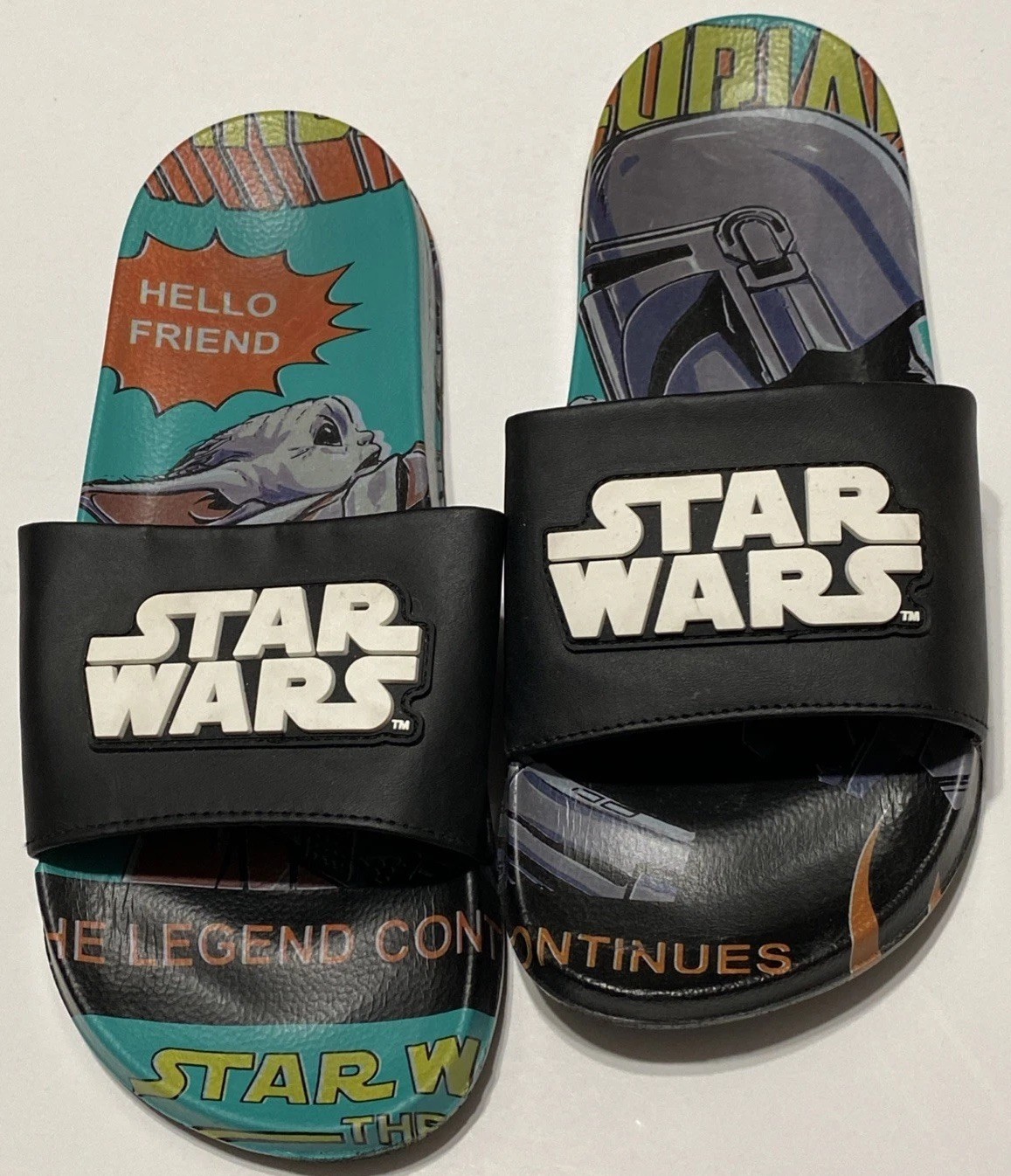 Star Wars The Mandalorian Ground Up Men's Sport Slides Sandals Size 10
