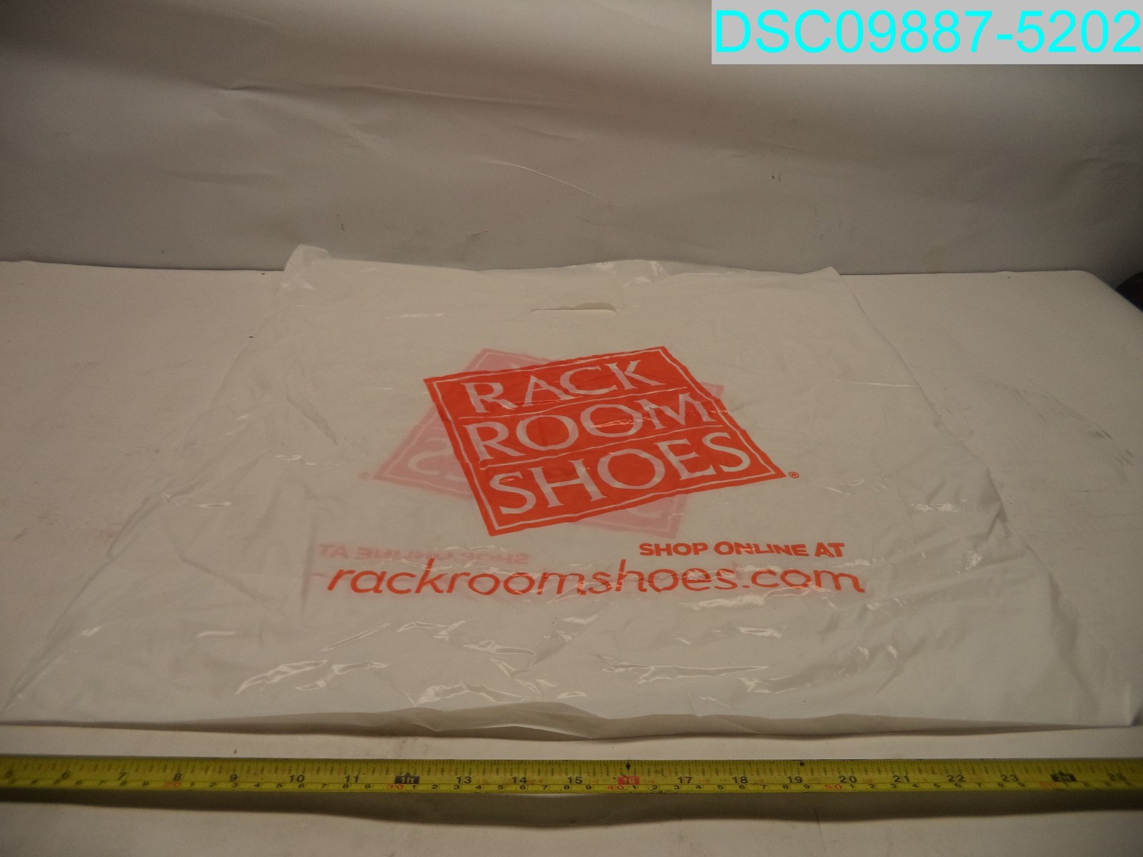QTY=1000: 23"H x 22"L x 6"W Rack Room Shoe Bags