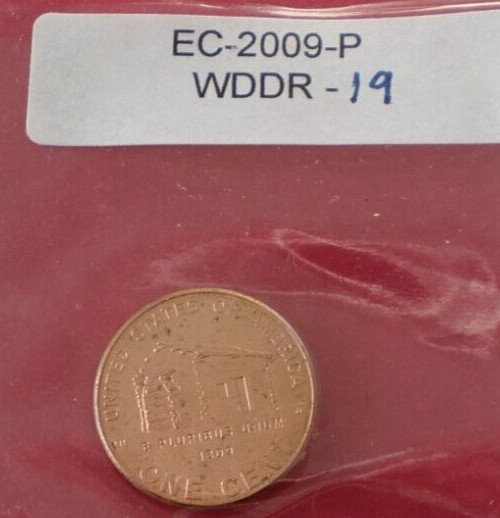2009P Lincoln WDDR-019 Early childhood Doubled Die Error Cent