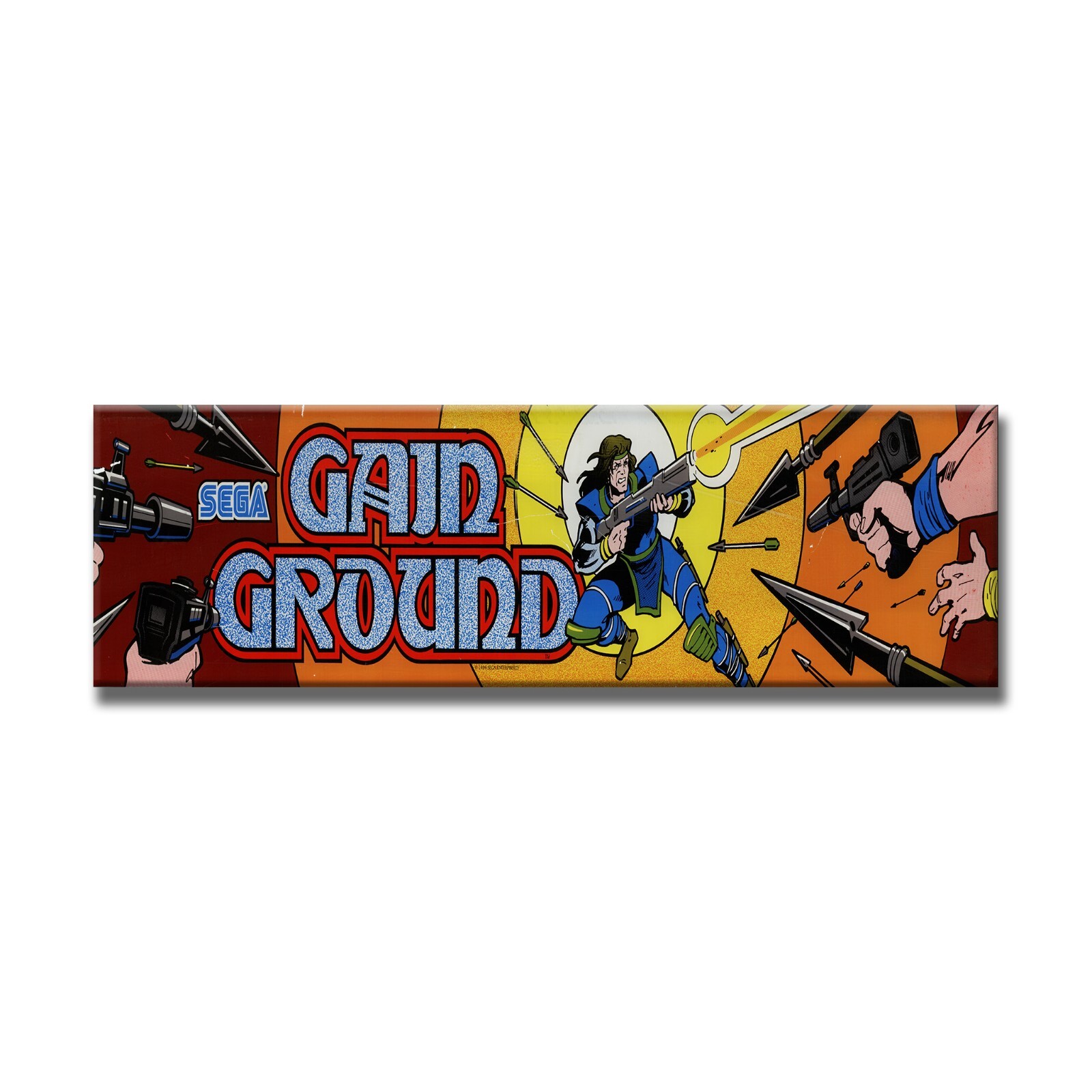 Gain Ground Premium Arcade Marquee For Restoration Backlit Sign Insert