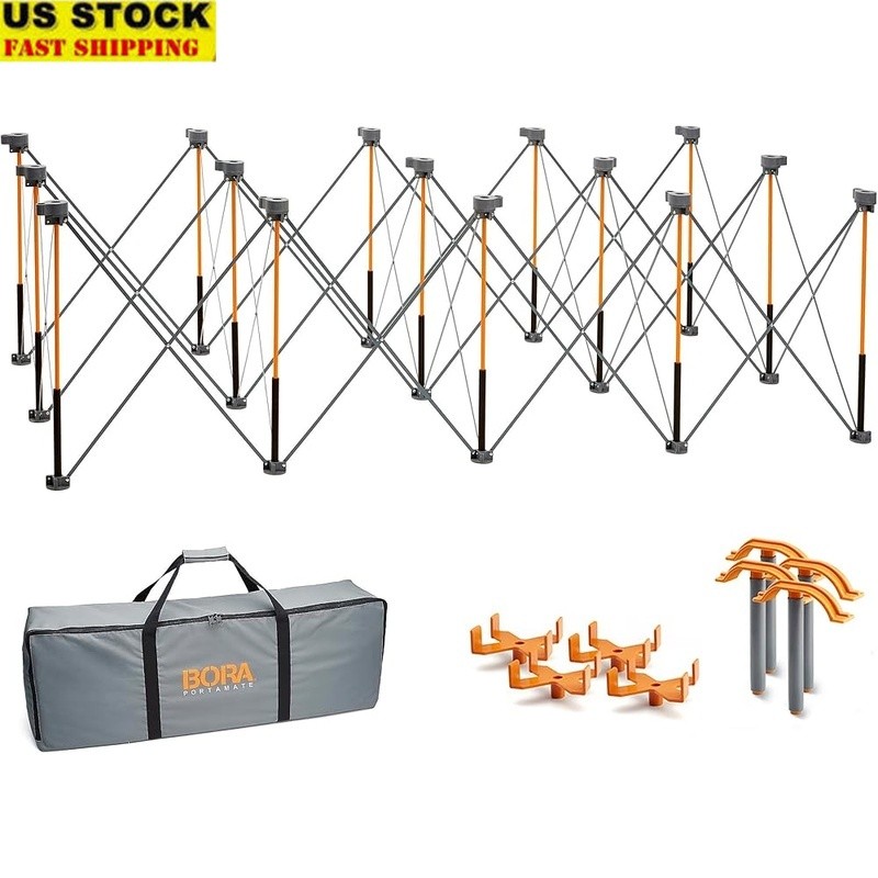 Collapsible Heavy Duty Portable Work Table Saw Stand W/ Carry Bag P-Tops New
