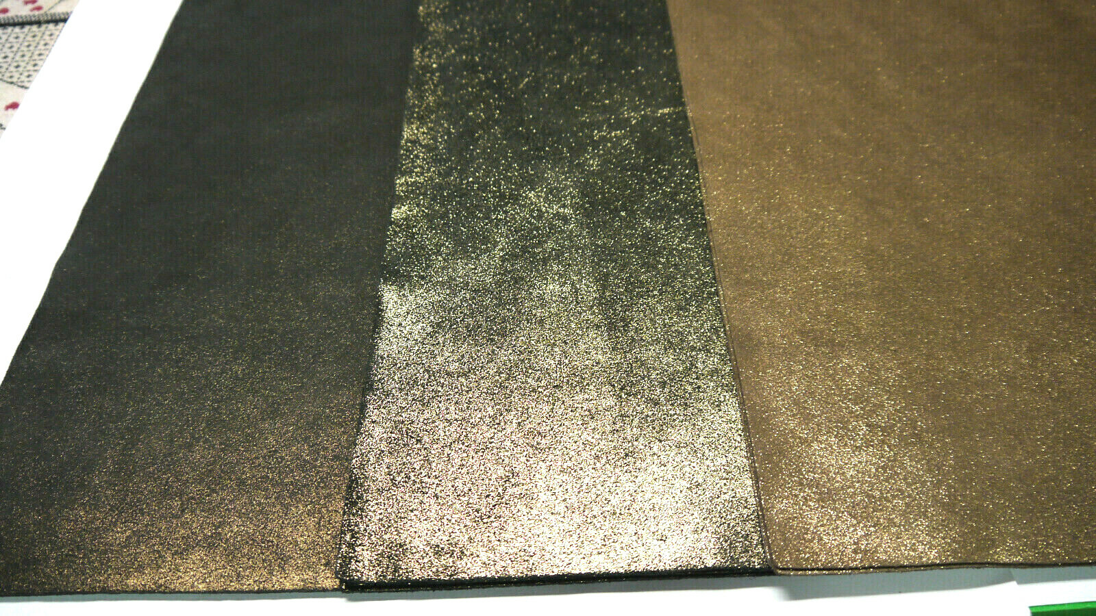 Sparkling Glossy leather panels,for 3 panels 3 colors 18"x 24"Top Quality