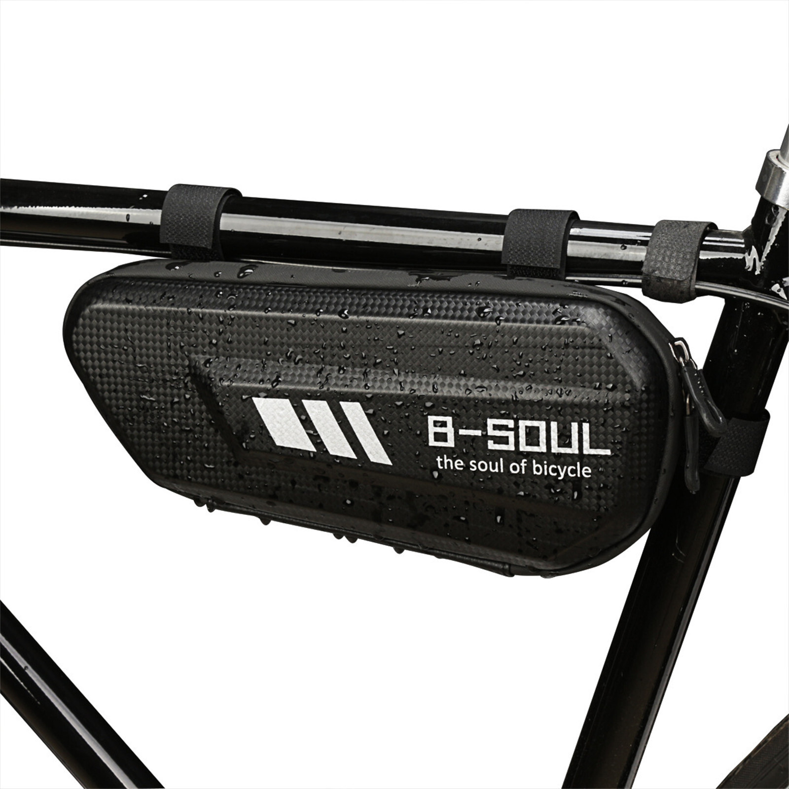Cycling  Bike Frame Bag Bicycle Waterproof Hard Shell Bag Black