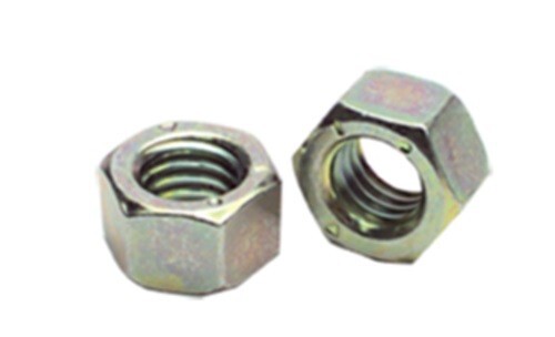 3/8"-16 Grade 8 Finished Hex Nuts Yellow Zinc Plated Steel Qty 10
