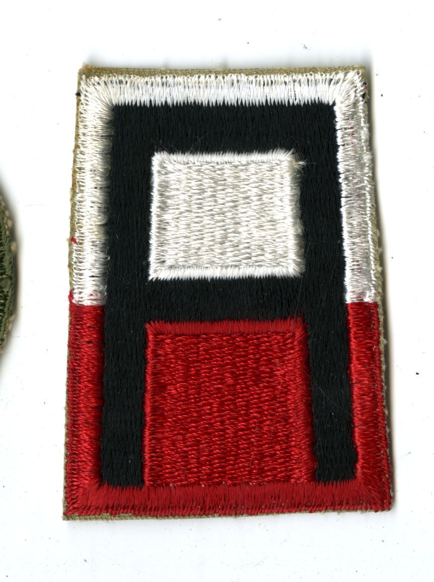 First Army Color White back Patch Cut Edge Vintage