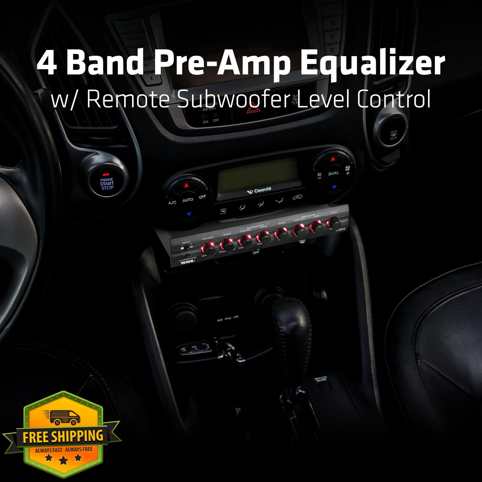 Sound Storm S4EQ 4 Band Car Equalizer