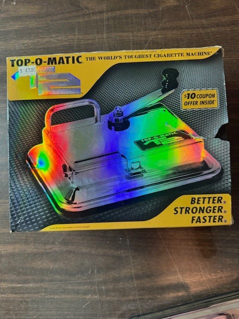 Top-O-Matic T2 Cigarette Rolling Machine in box