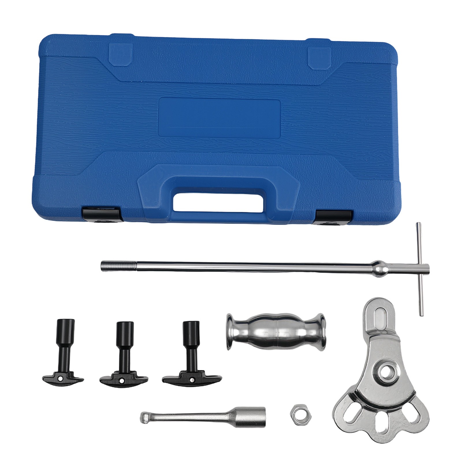 8 Piece Bearing Puller Set for Vehicle Slide Hammer Kit Chrome Steel w/Storage