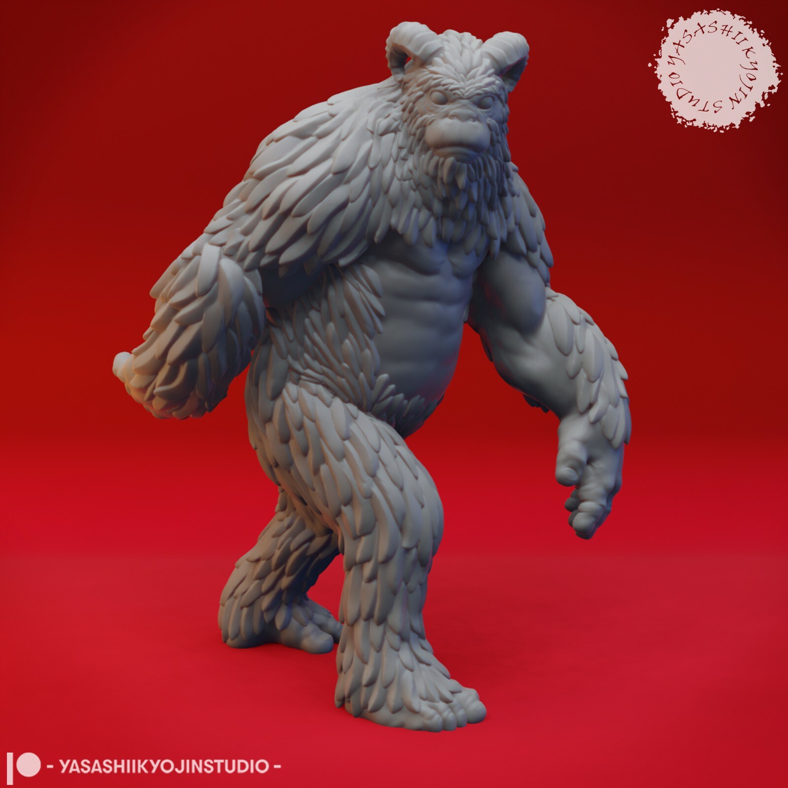 Yeti - Bigfoot - Yasashii - Monster Dungeons & Dragons 32mm D&D Roleplay NPC