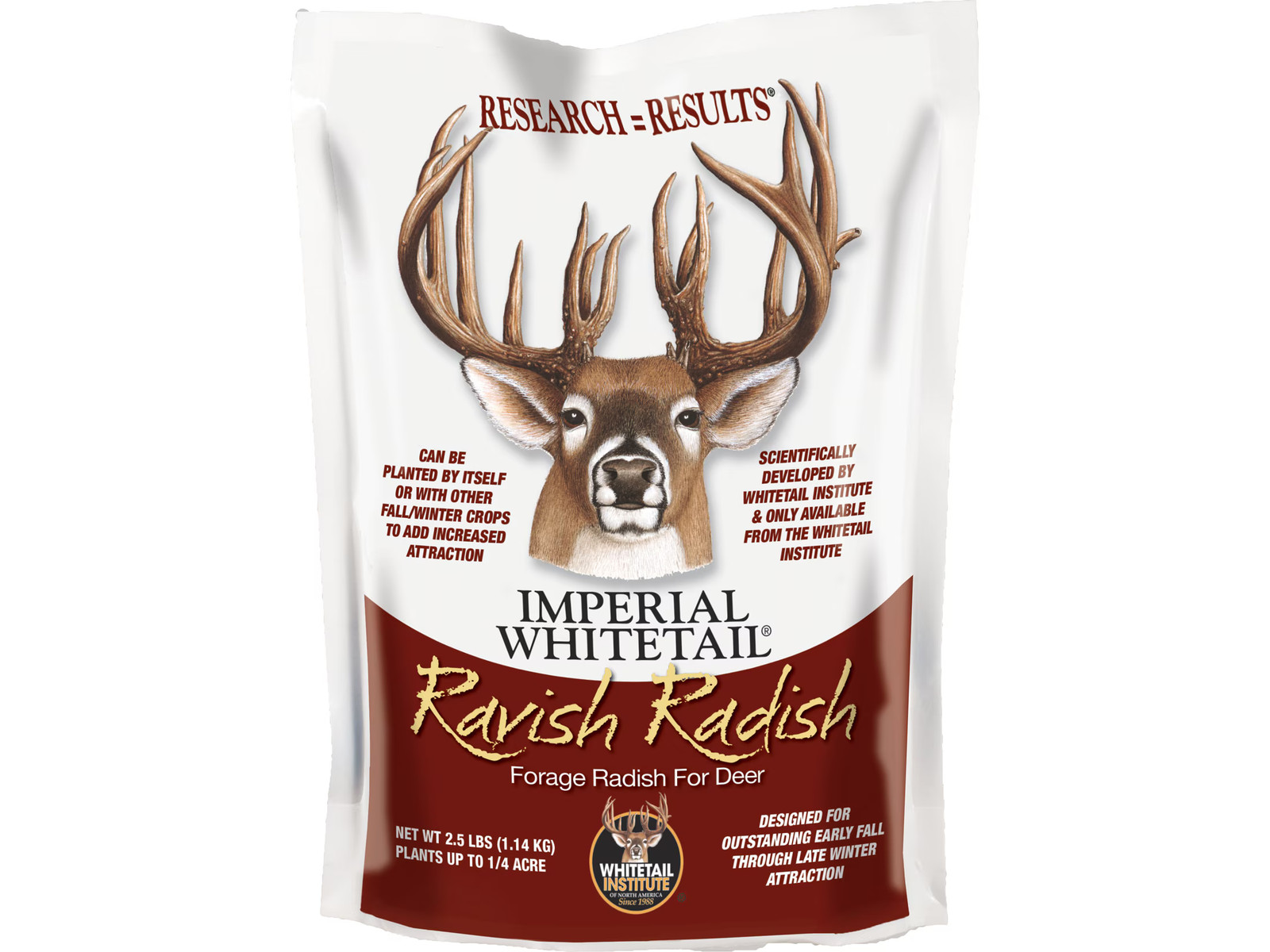 Whitetail Institute Imperial Ravish Radish Food Plot Seed 2.5 lb