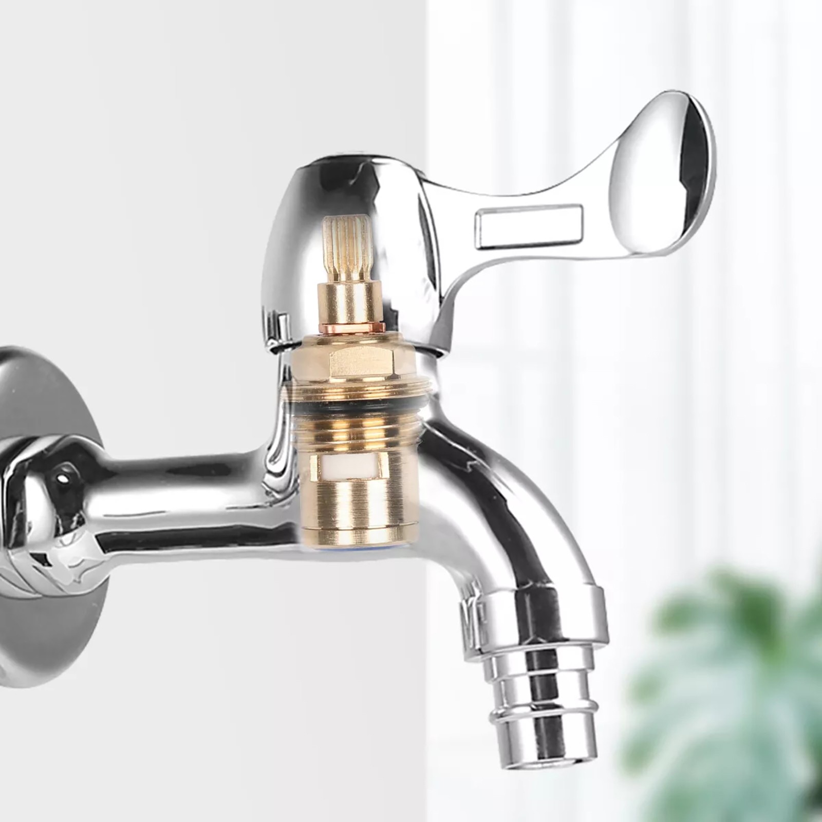 New 2Pcs Replacement Tap Cartridge Valve Kitchen Basin G 1/2 thread