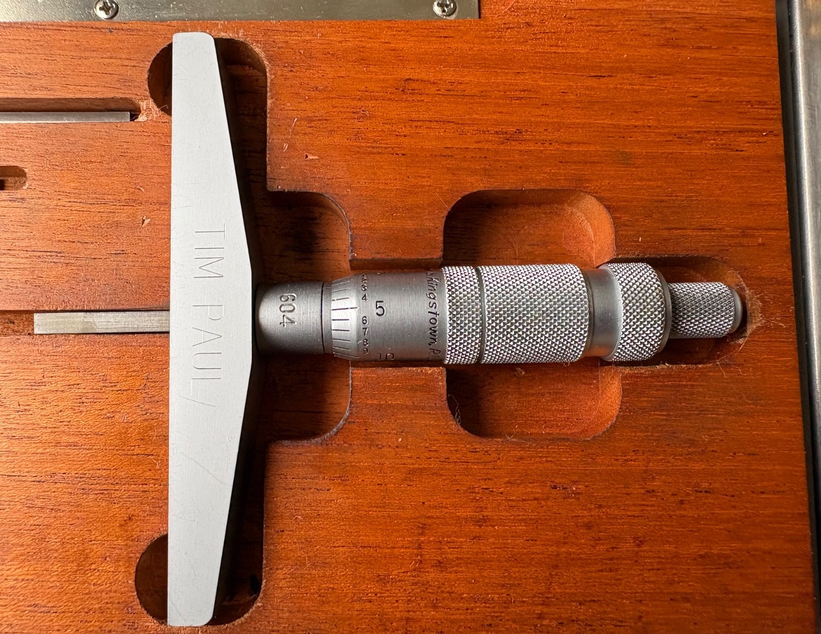Brown & Sharpe No 406 Depth Mics. (Flat blade type)