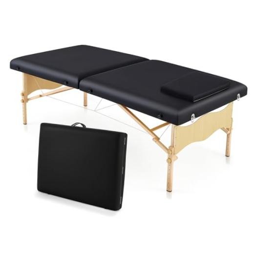 AceOrbit 73" x 33" x 24" Low Level Portable Folding Massage Table Adjustable