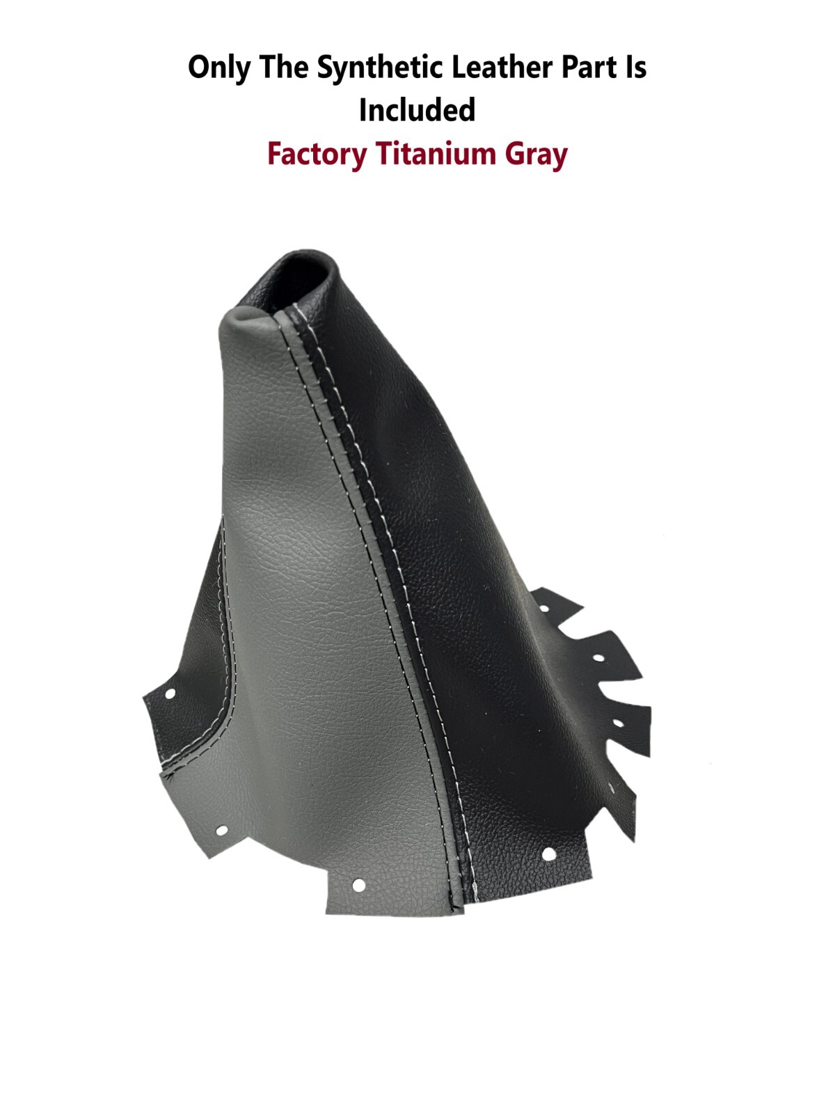 For 2009 2010 2011 2012 2013 Forester Gray & Black Leather Shift Boot Cover
