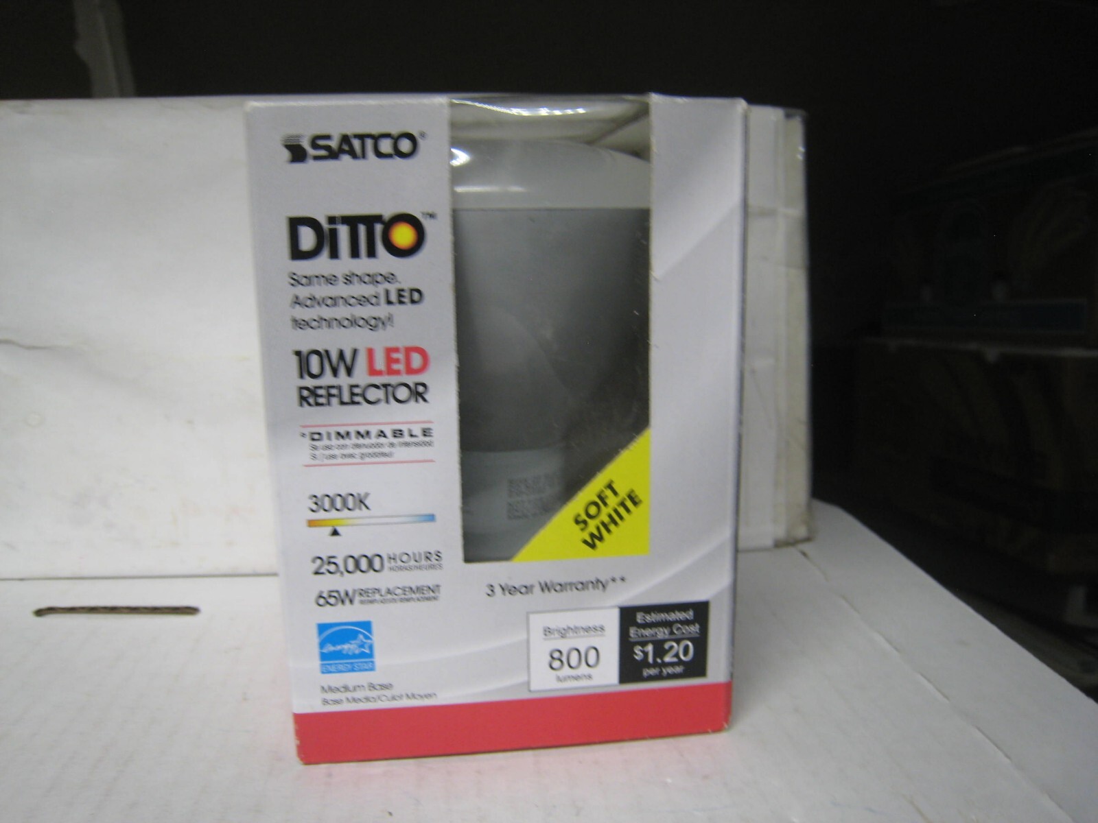 Satco S9134  Br30 Led Reflector - 108degree - Medium Base 3000k (S9134 10w)