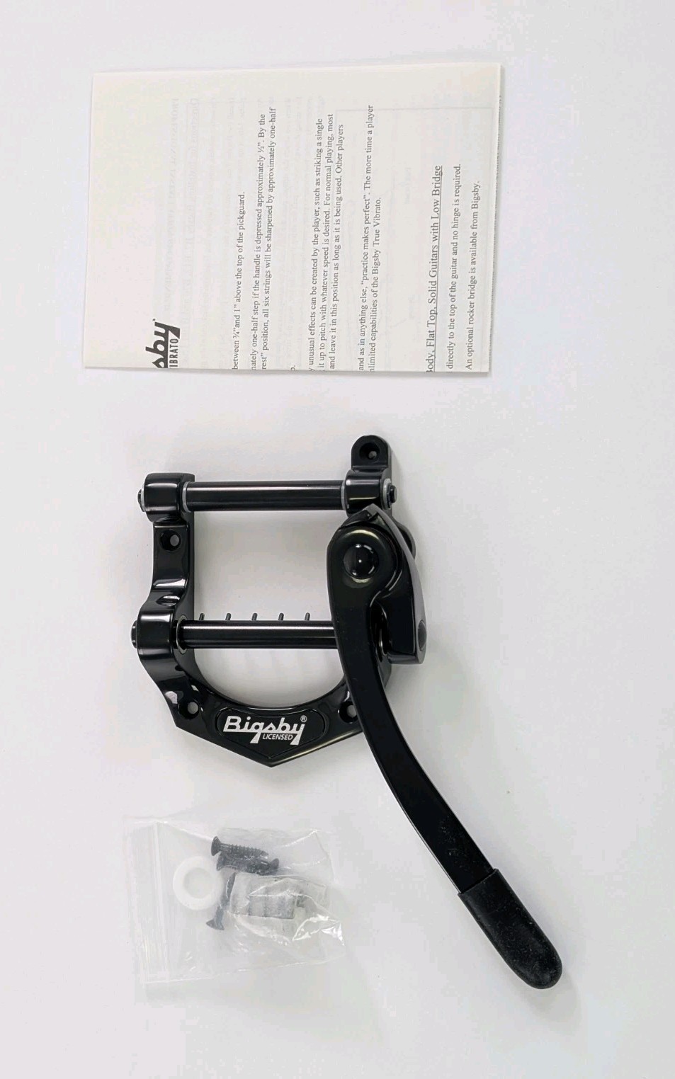 Bigsby Licenced Bigsby B500BK Vibrato/Tremolo Tailpiece, Black, 180-2955-502