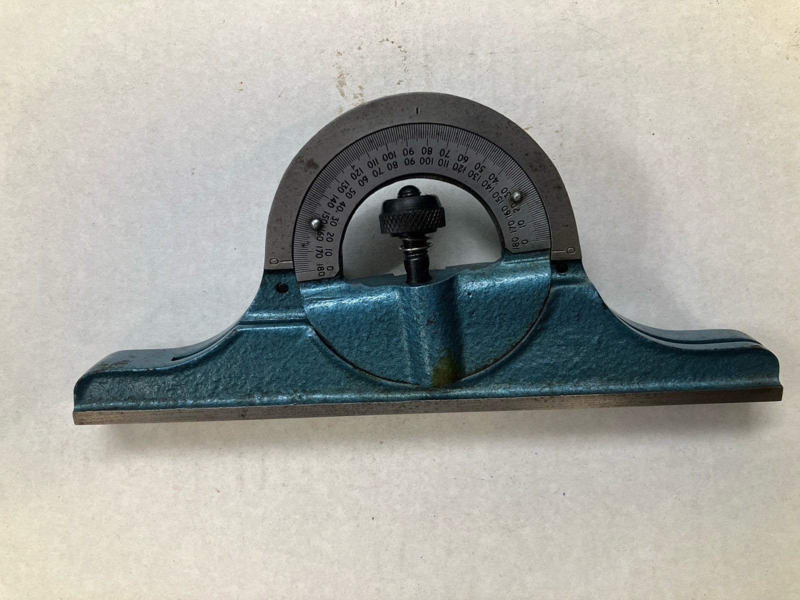 Used Machinist Adjustable Protractor Head - Similar To FOWLER type