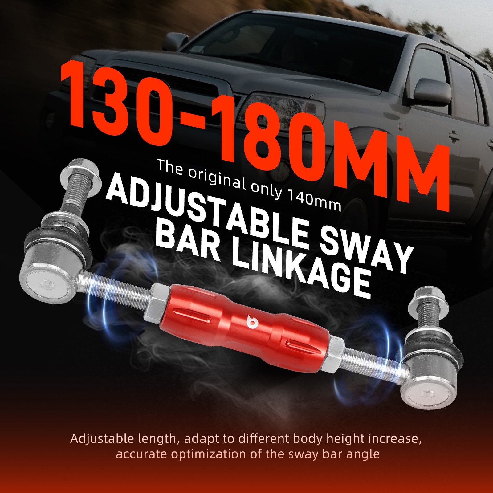Adjustable Front Stabilizer Bar Sway Bar End Links For Toyota 4Runner FJ Cruiser