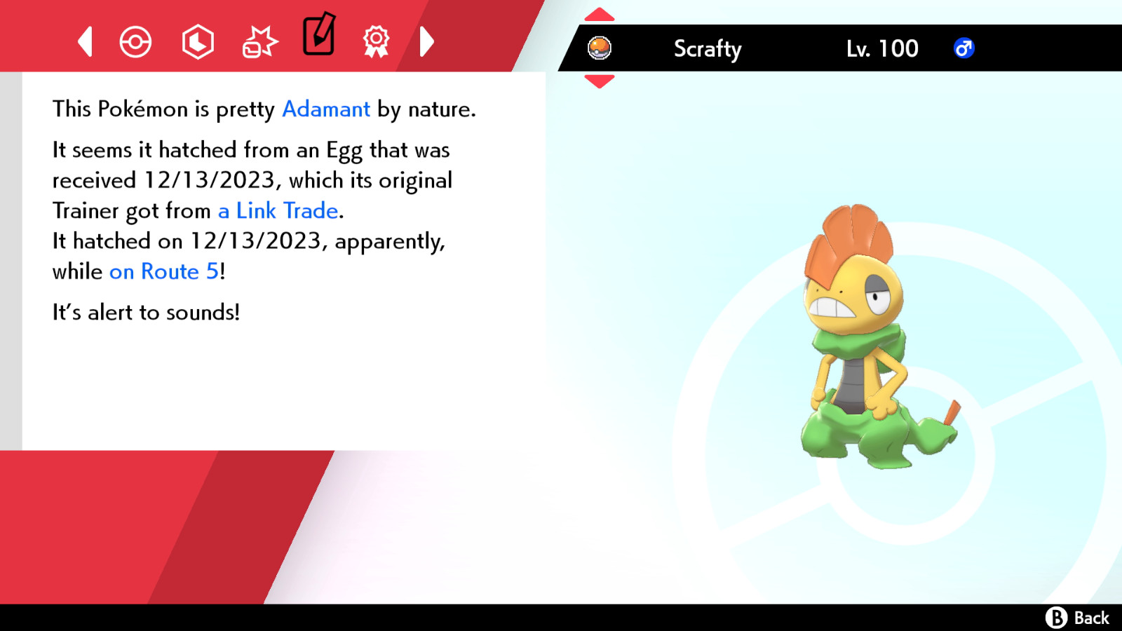 ✨ 6IV SHINY SCRAFTY ✨ EV'D FAST 🚀BATTLE READY 🚀 POKEMON SWORD & SHIELD SWSH