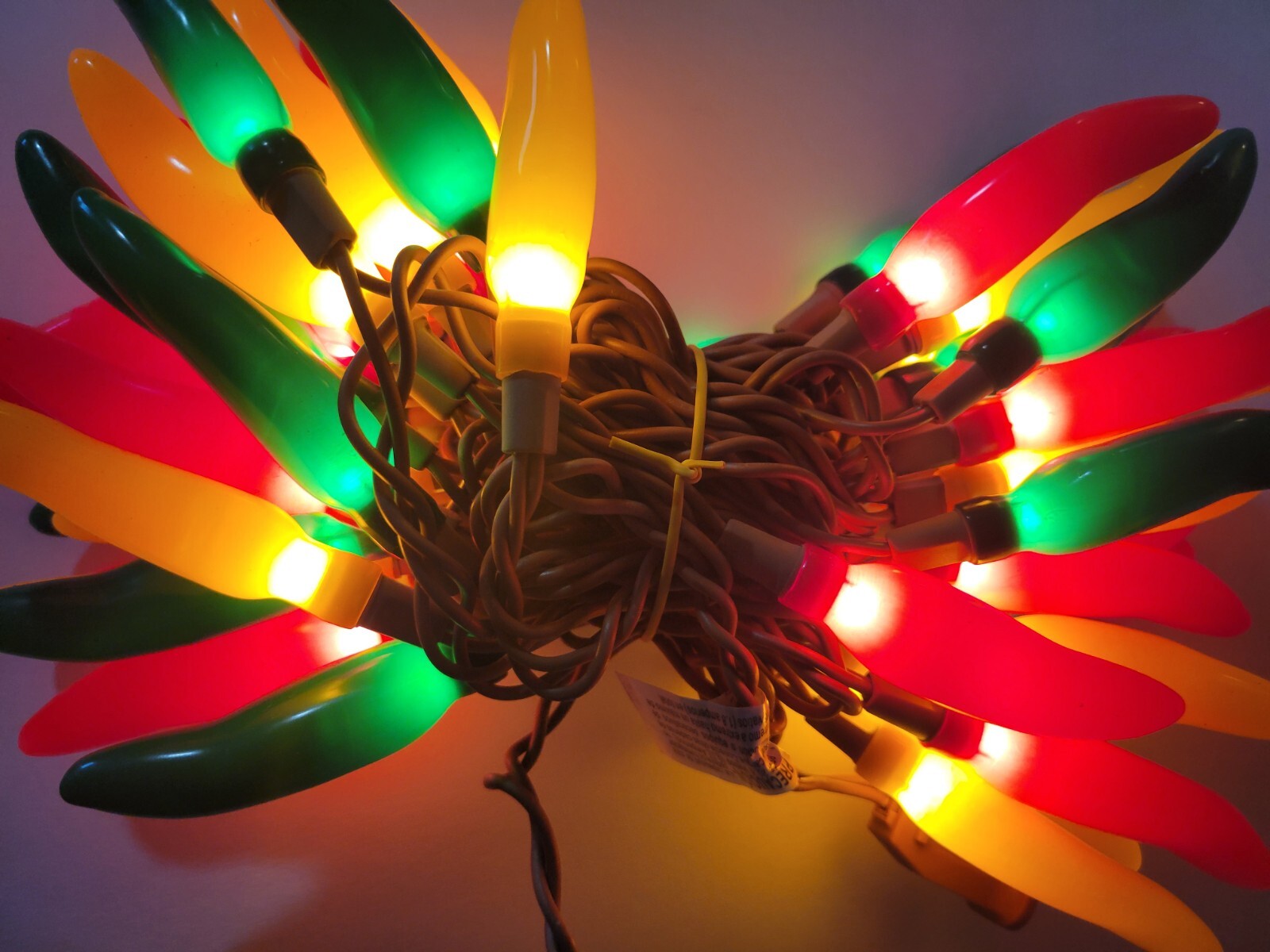 Multi-colored Chili Pepper String Lights 50 Count Set Of 2 Boxes