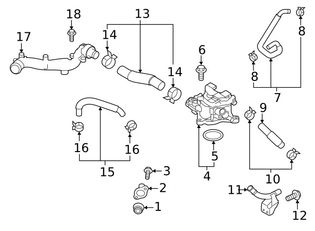Genuine Subaru Clamp 909170064