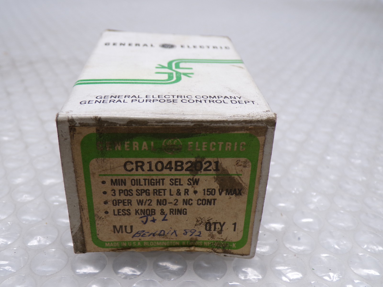 GENERAL ELECTRIC CR104B2021 SWITCH NSMP