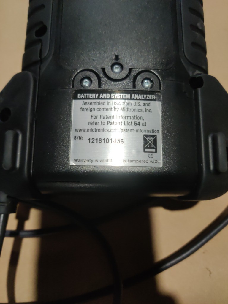 midtronics cpx-900 battery printer system electrical diagnostic analyzer