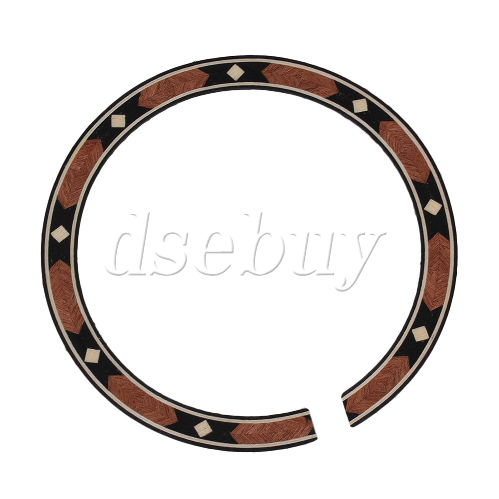 Rosewood Soundhole Rosette Inlay Sound Hole Decal  for Acoustic Guitar