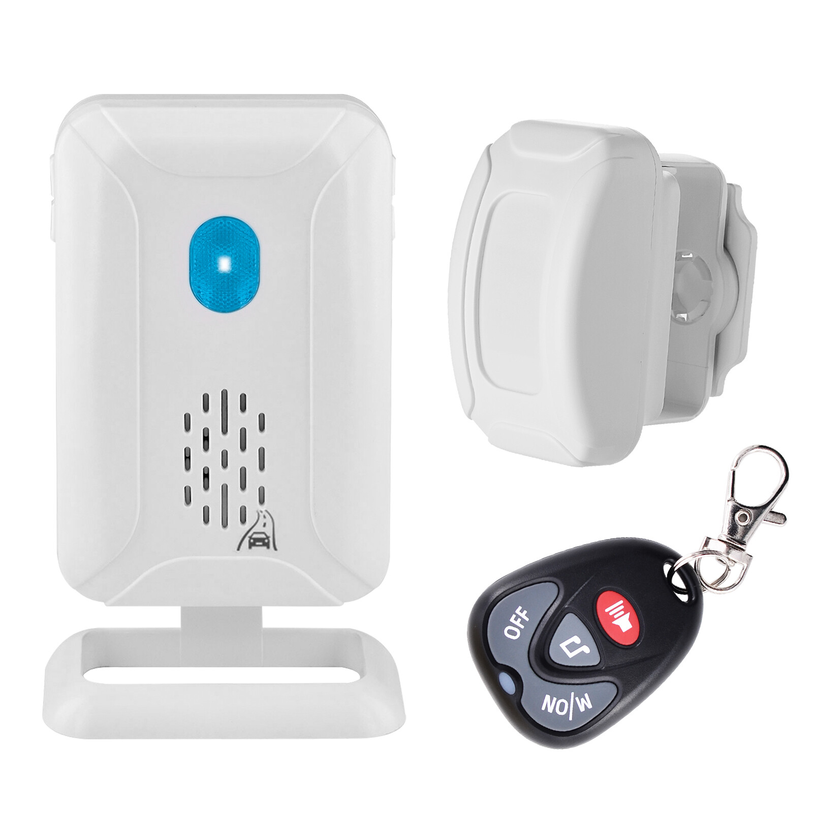 Waterproof PIR Motion Sensor & Loud Horn Receiver & Remote Smart Home Security