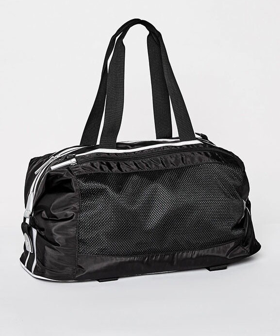 Fabletics The Traverse Gym Bag Black w reflective 3m Trim Onesize